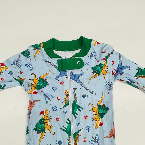 NWT Magnolia Baby 3M Christmas Dinosaur Pajamas - Picture 3 of 4